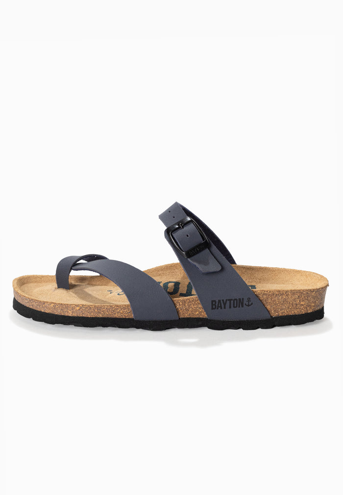 Bayton Sandales Diane Anthracite à Entre-Doigts Bayton Homme