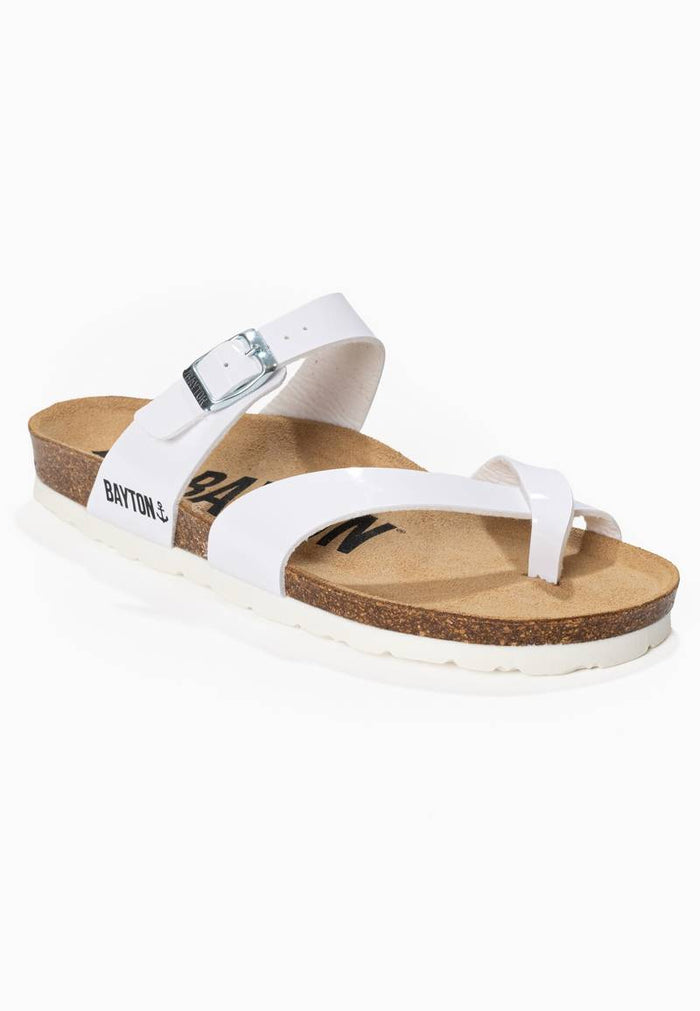 Bayton Sandales Diane Blanc à Entre-Doigts Bayton Femme