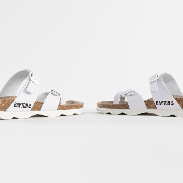 Bayton Sandales Diane Blanc à Entre-Doigts Bayton Femme
