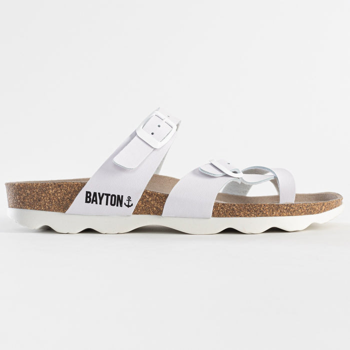 Bayton Sandales Diane Blanc à Entre-Doigts Bayton Femme