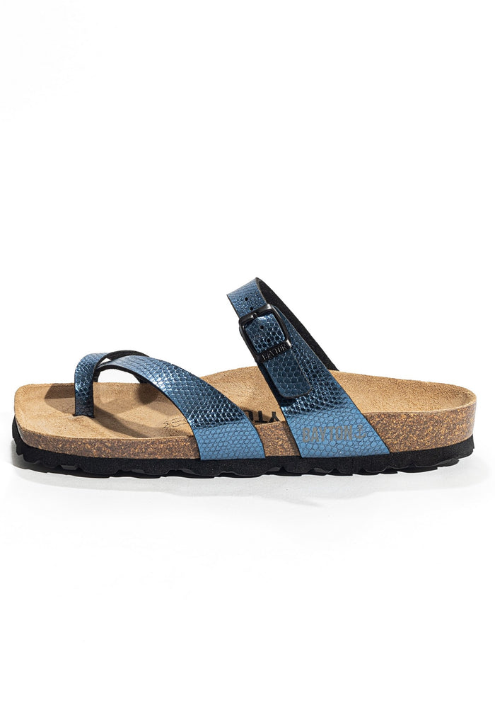 Bayton Sandales Diane Bleu à Entre-Doigts Bayton Femme