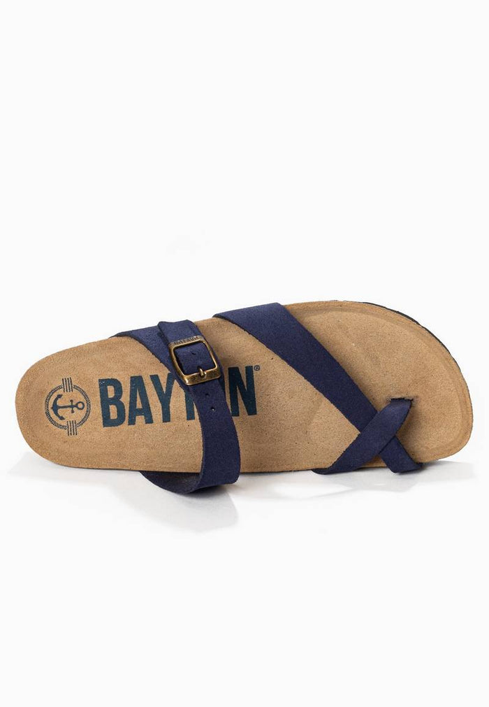 Bayton Sandales Diane Bleu Marine à Entre-Doigts Bayton Femme