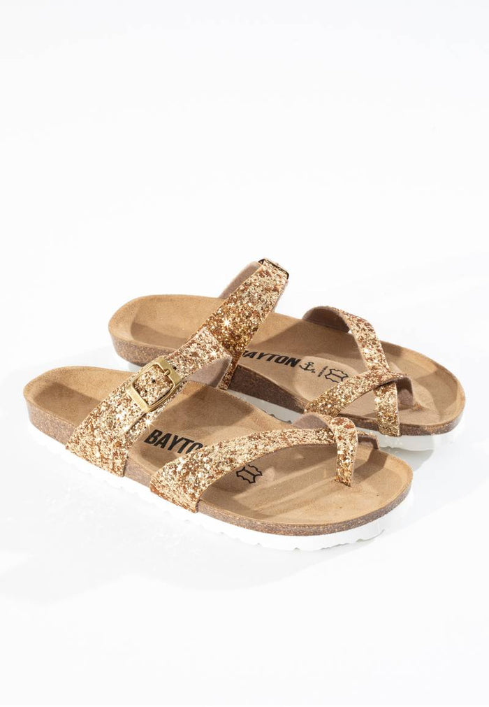 Bayton Sandales Diane Dorées à Entre-Doigts Bayton Femme