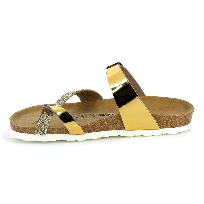 Bayton Sandales Diane Dorées à Entre-Doigts Bayton Femme