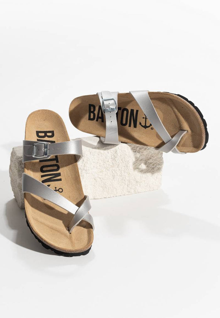 Bayton Sandales Diane Gris à Entre-Doigts Bayton Femme