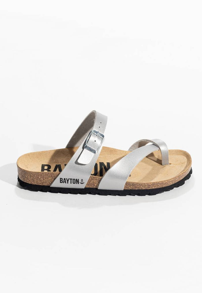 Bayton Sandales Diane Gris à Entre-Doigts Bayton Femme