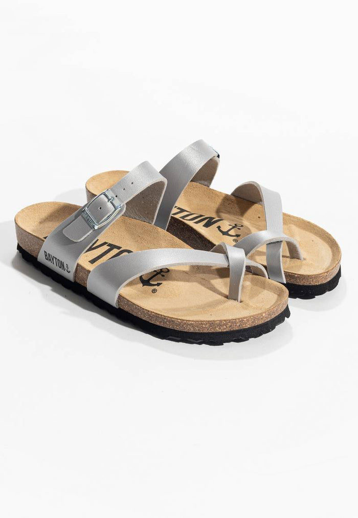 bayton Sandales Diane Gris à Entre-Doigts Bayton Femme