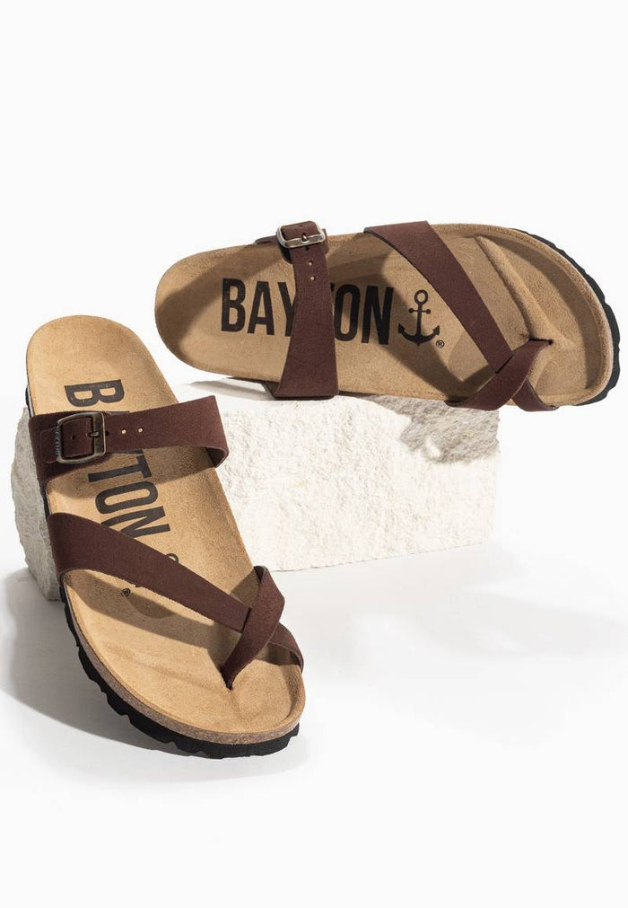 bayton Sandales Diane Marron à Entre-Doigts Bayton Femme