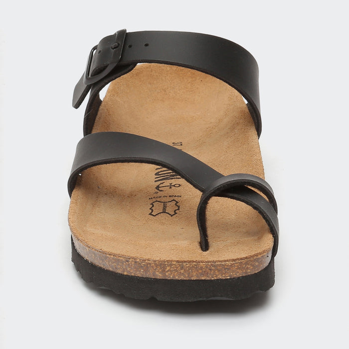 Bayton Sandales Diane Noir à Entre-Doigts Bayton Femme