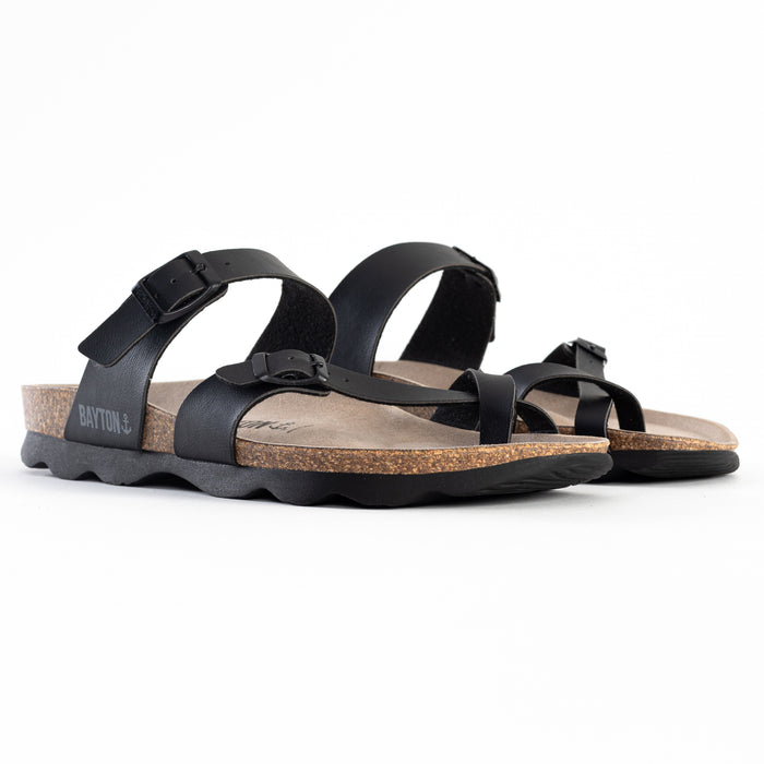 bayton Sandales Diane Noir à Entre-Doigts Bayton homme