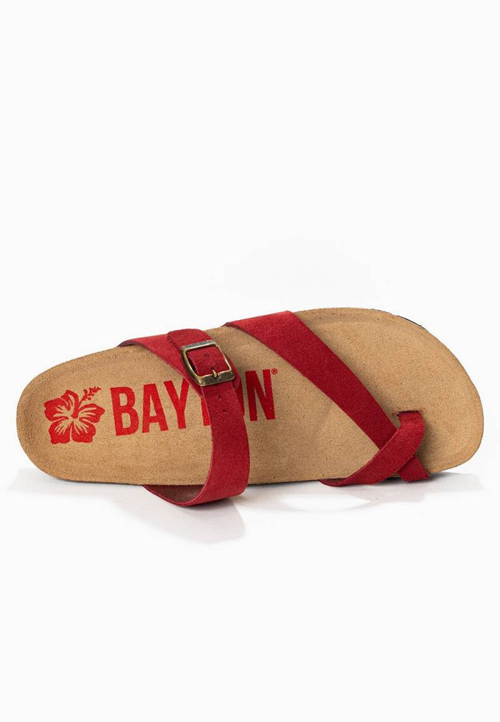 Bayton Sandales Diane Rouge à Entre-Doigts Bayton Femme