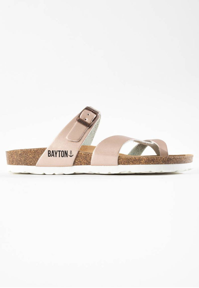 Bayton Sandales Diane Saumon à Entre-Doigts Bayton Femme