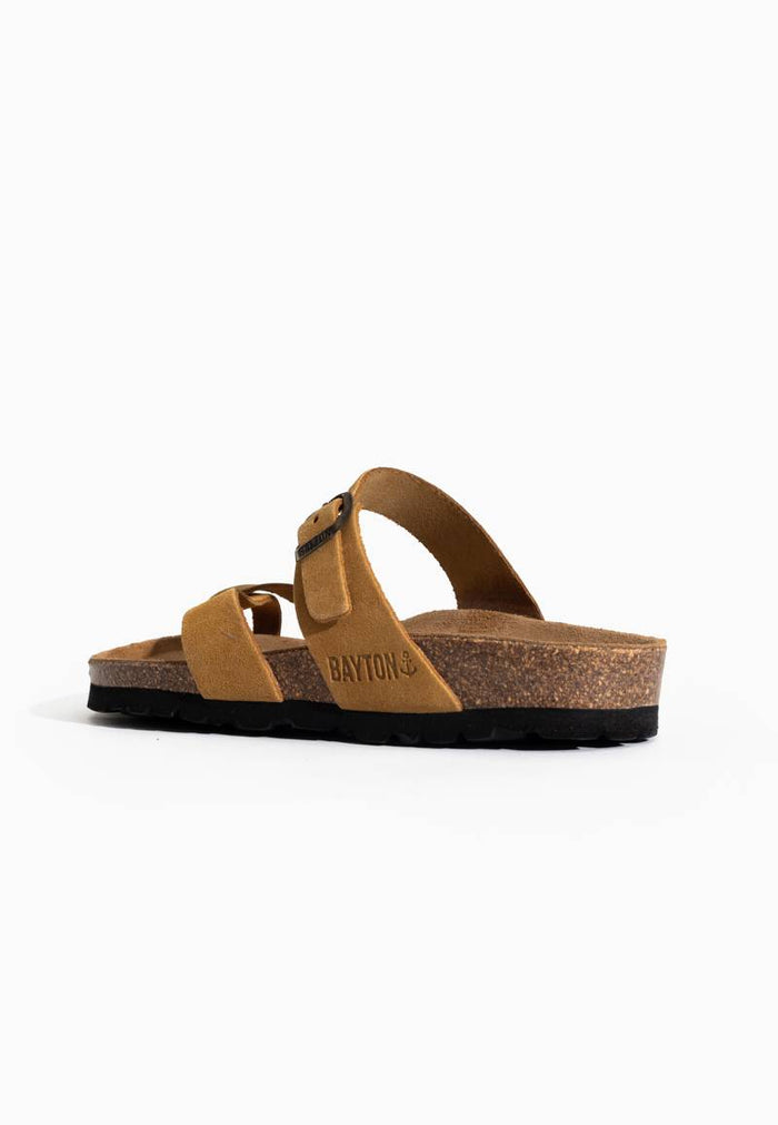 Bayton Sandales Diane Taupe à Entre-Doigts Bayton Femme