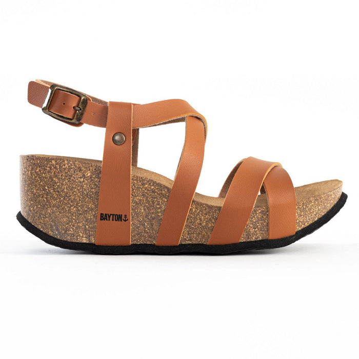 Bayton Sandales Dora Camel Compensées Et Semi-compensées Bayton Femme