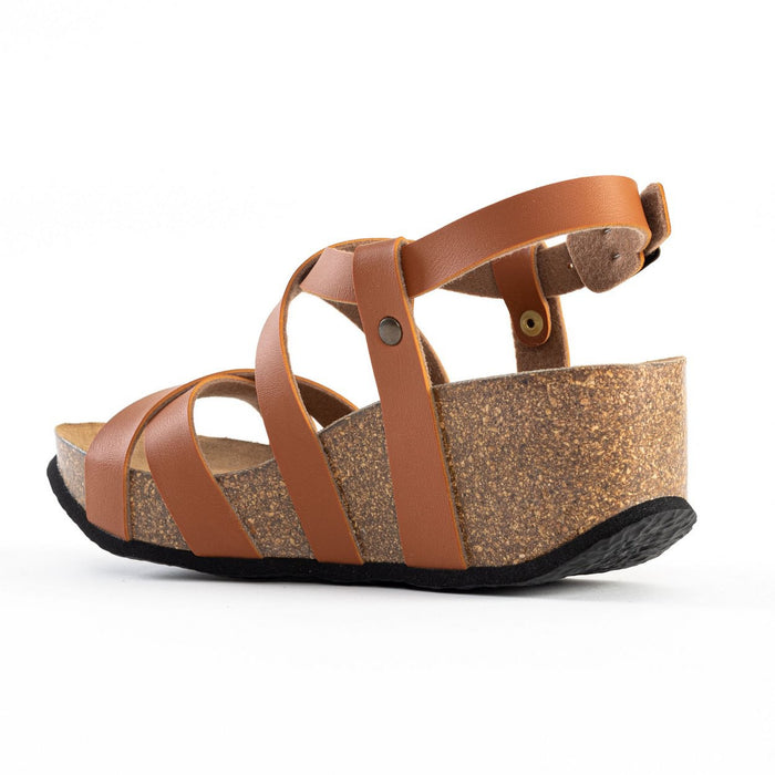 Bayton Sandales Dora Camel Compensées Et Semi-compensées Bayton Femme