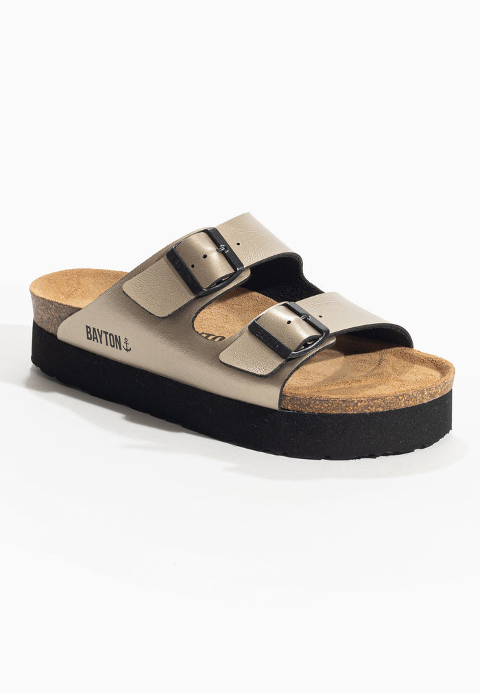 Bayton Sandales Edith Mocha à Plateforme Bayton Femme