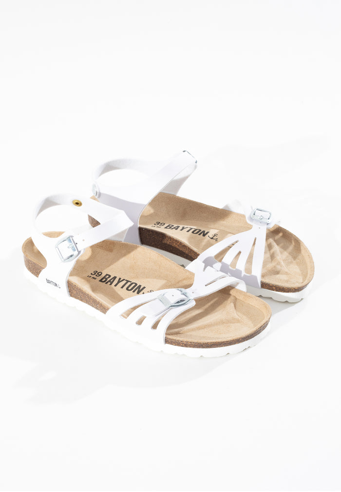 bayton Sandales Eos Blanc Multi-Brides Bayton femme