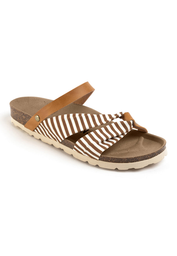 Bayton Sandales Figueira Beige Et Camel Multi-Brides Bayton Femme