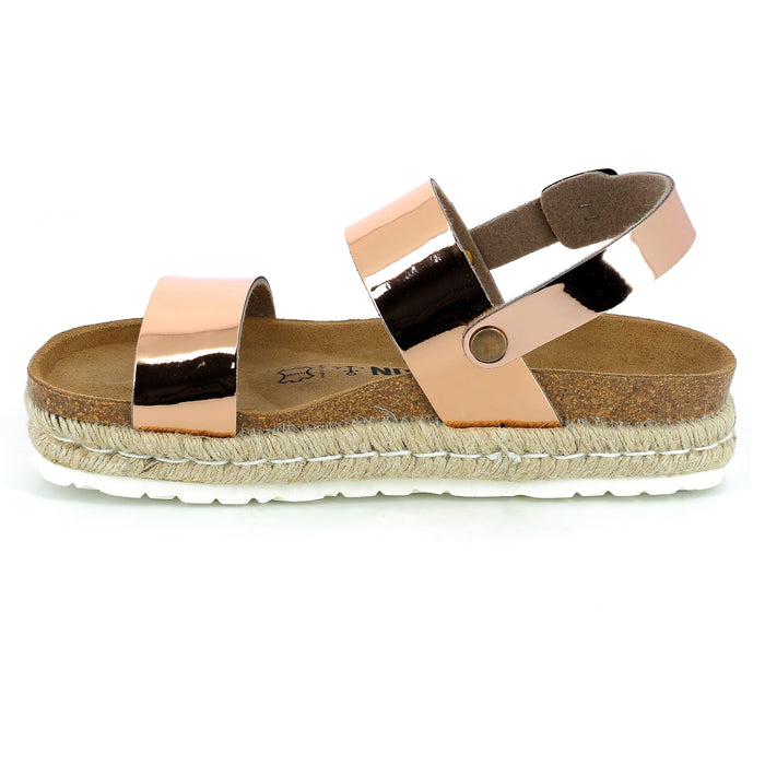 Bayton Sandales Gaceo Rose Dorées à Plateforme Bayton Femme