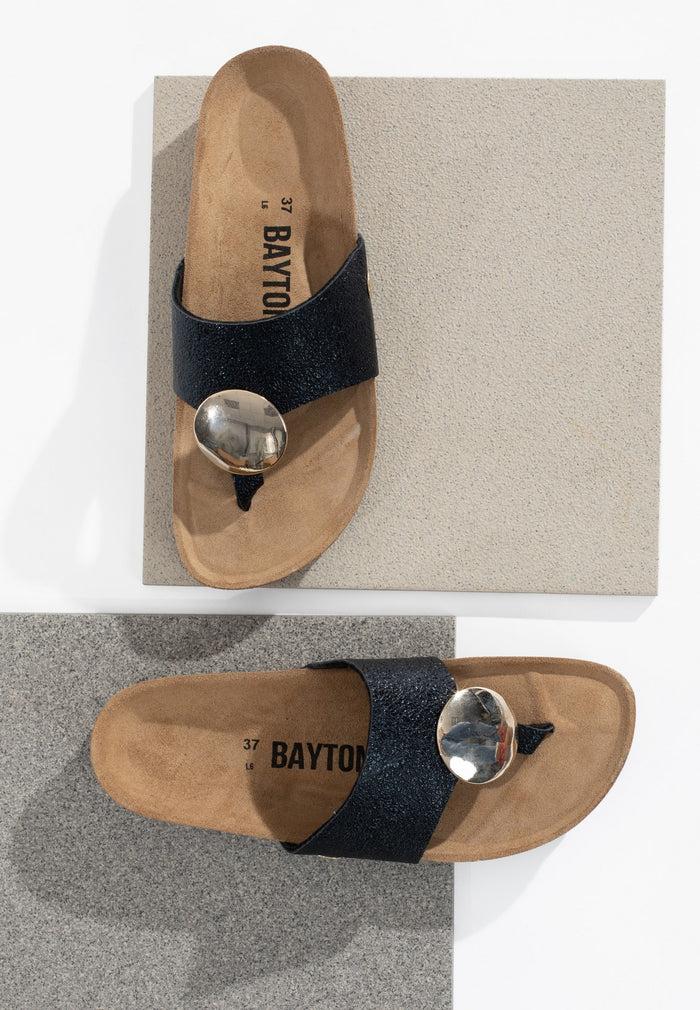 Bayton Sandales Galante 1 Bride Noir à Entre-Doigts Bayton Femme