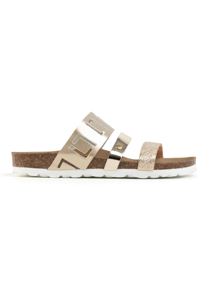 Bayton Sandales Galice Dorées Clair Multi-Brides Bayton Femme