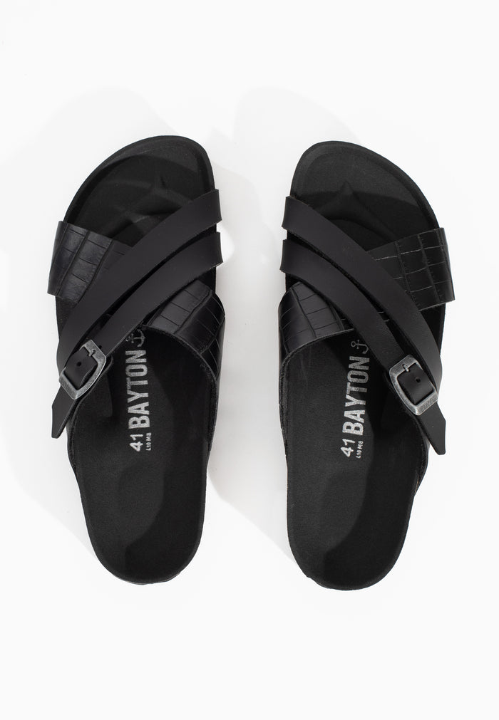 Bayton Sandales Gautier Noir Multi-Brides Bayton Homme