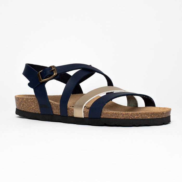 Bayton Sandales Gerone Bleu Marine Multi-Brides Bayton Femme