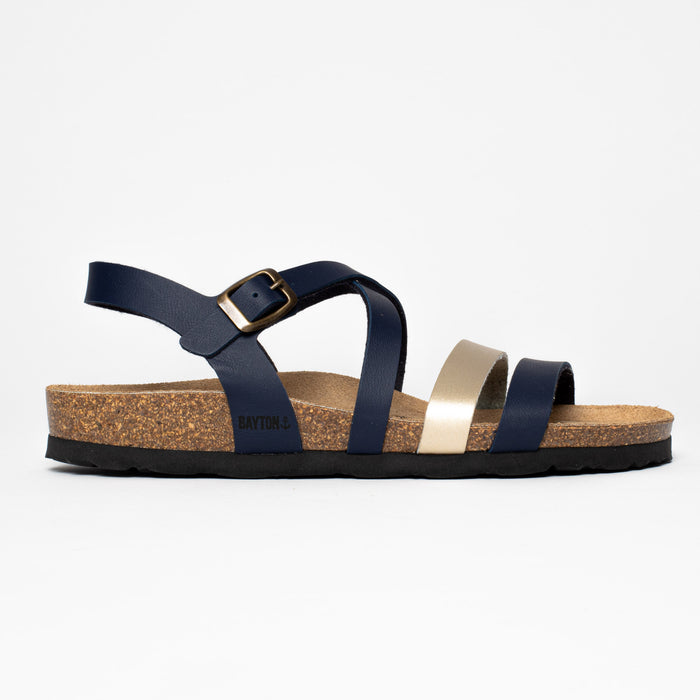 Bayton Sandales Gerone Bleu Marine Multi-Brides Bayton Femme