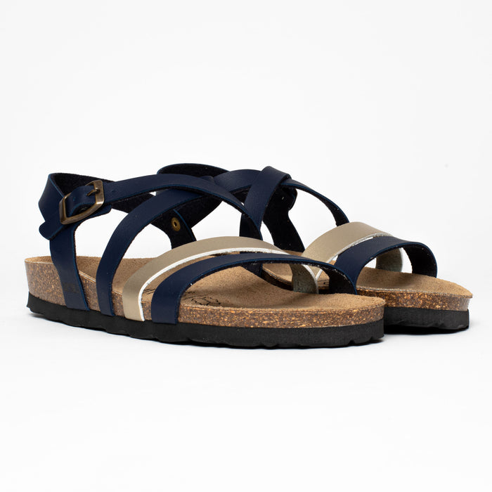 bayton Sandales Gerone Bleu Marine Multi-Brides Bayton femme