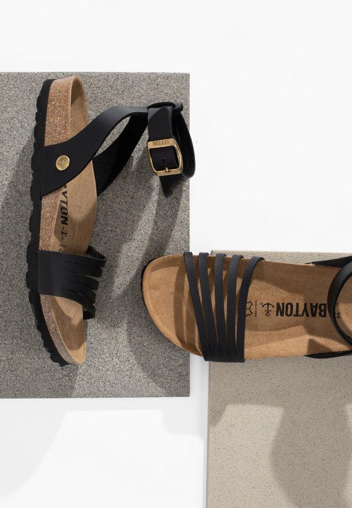 Bayton Sandales Gipsy Noir Multi-Brides Bayton Femme