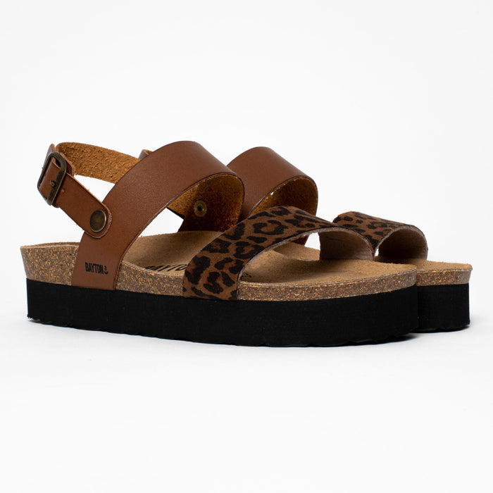 Bayton Sandales Gladstone Léopard à Plateforme Bayton Femme