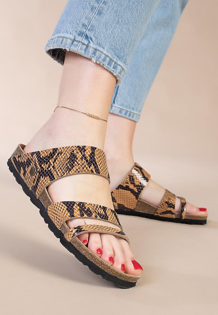 bayton Sandales Guyana Camel Multi-Brides Bayton femme