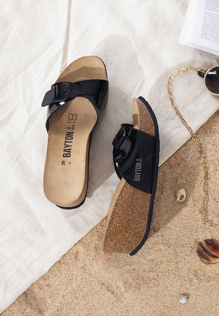 bayton Sandales Hamlet Noir Compensées et Semi-compensées Bayton femme