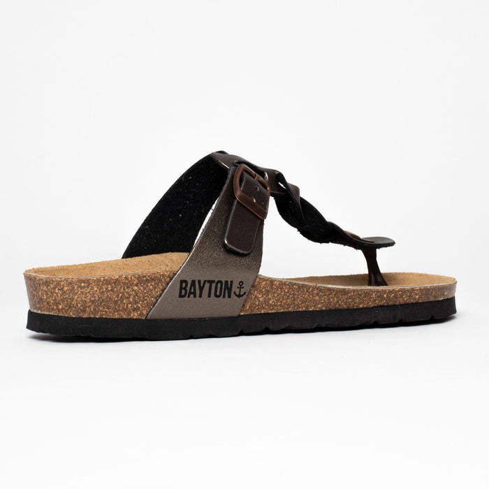 Bayton Sandales Huelva Cuivre à Entre-Doigts Bayton Femme