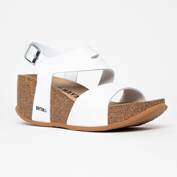 Bayton Sandales Ibiza Blanc Compensées Et Semi-compensées Bayton Femme