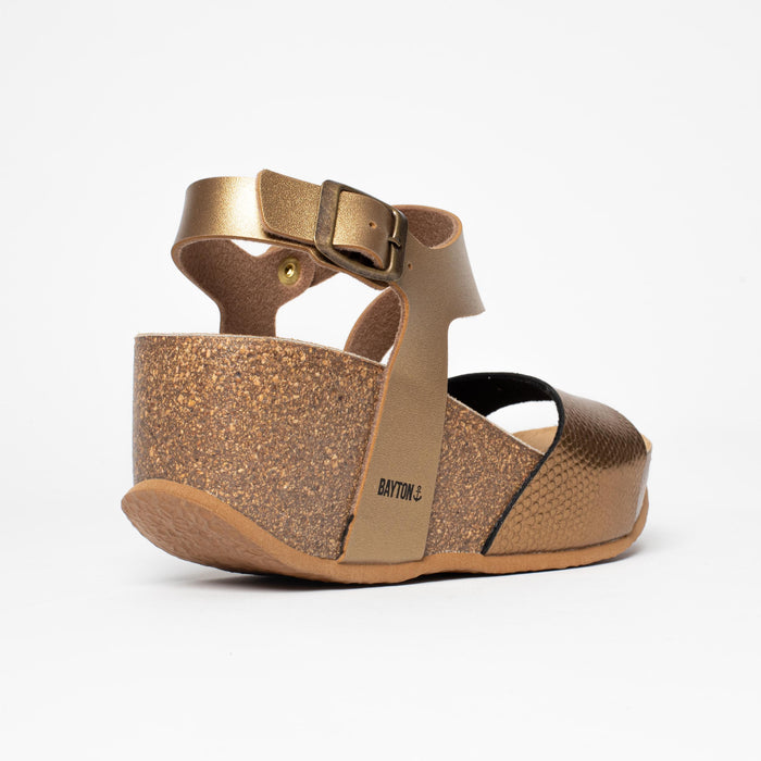 Bayton Sandales Ibiza Bronze Compensées Et Semi-compensées Bayton Femme