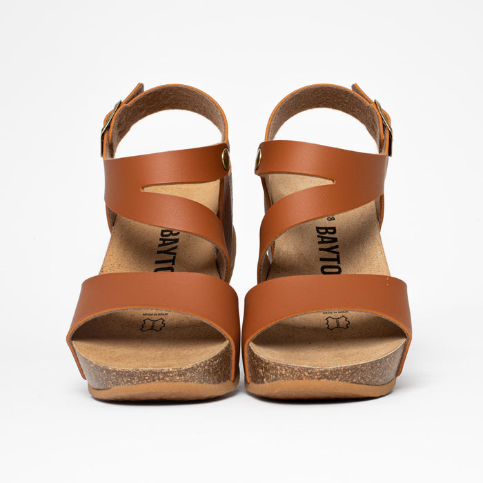 Bayton Sandales Ibiza Camel Compensées Et Semi-compensées Bayton Femme