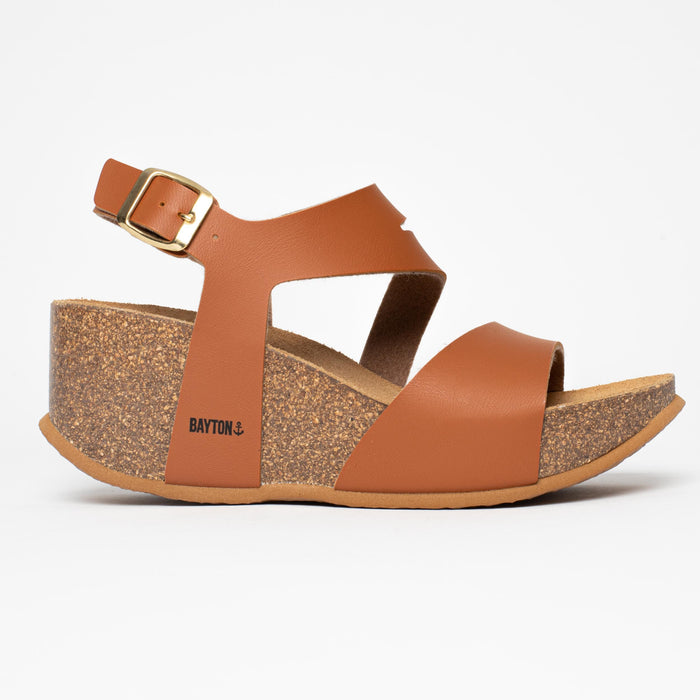 Bayton Sandales Ibiza Camel Compensées Et Semi-compensées Bayton Femme