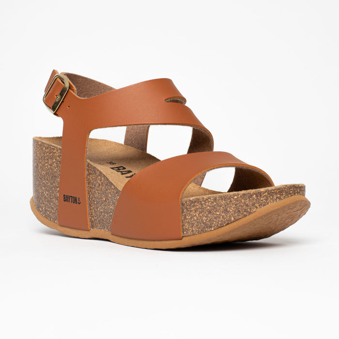 bayton Sandales Ibiza Camel Compensées et Semi-compensées Bayton femme