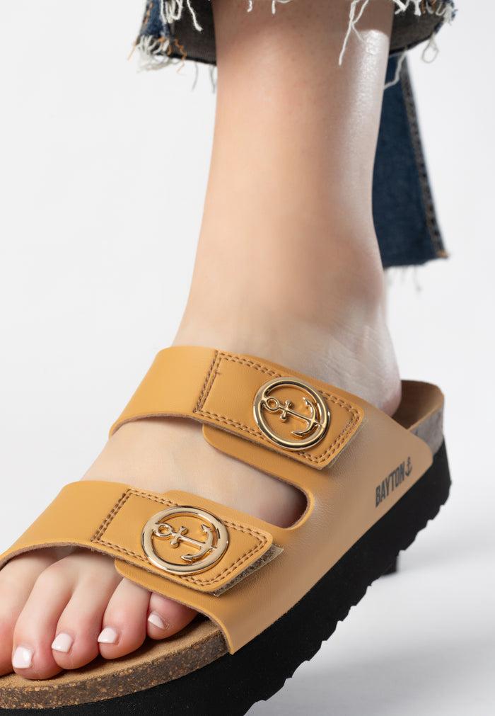 Bayton Sandales Jalon Camel à Plateforme Bayton Femme