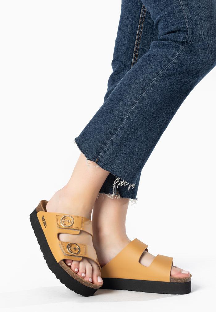 bayton Sandales Jalon Camel à Plateforme Bayton femme