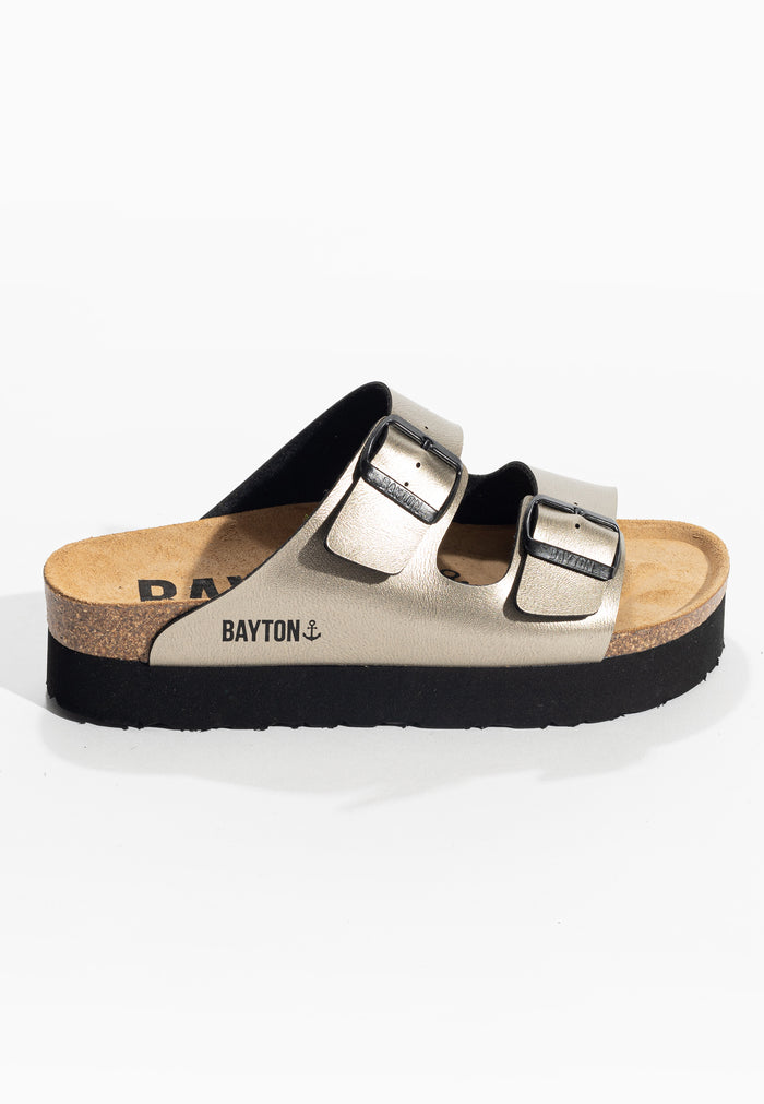 Bayton Sandales Japet Bronze à Plateforme Bayton Femme