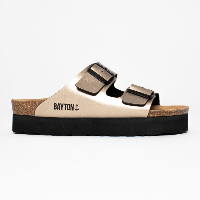Bayton Sandales Japet Bronze à Plateforme Bayton Femme
