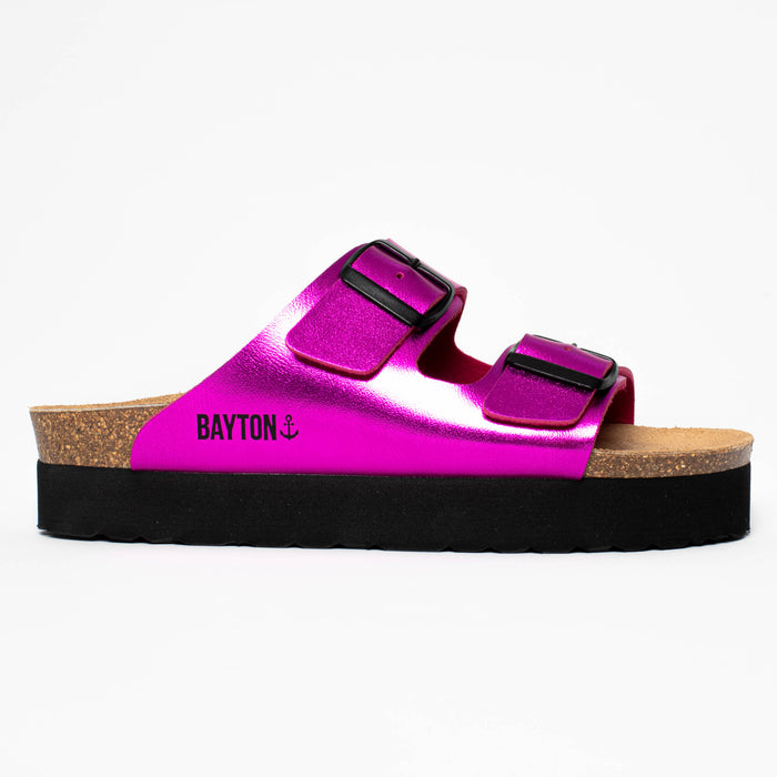 Bayton Sandales Japet Fuschia à Plateforme Bayton Femme