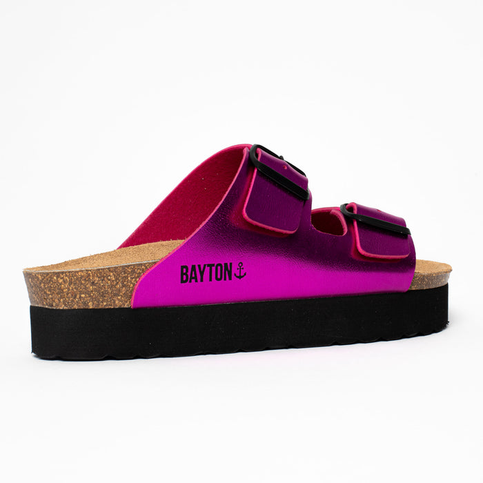 Bayton Sandales Japet Fuschia à Plateforme Bayton Femme