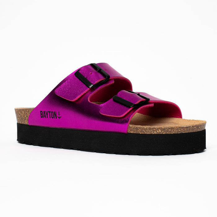 bayton Sandales Japet Fuschia à Plateforme Bayton femme
