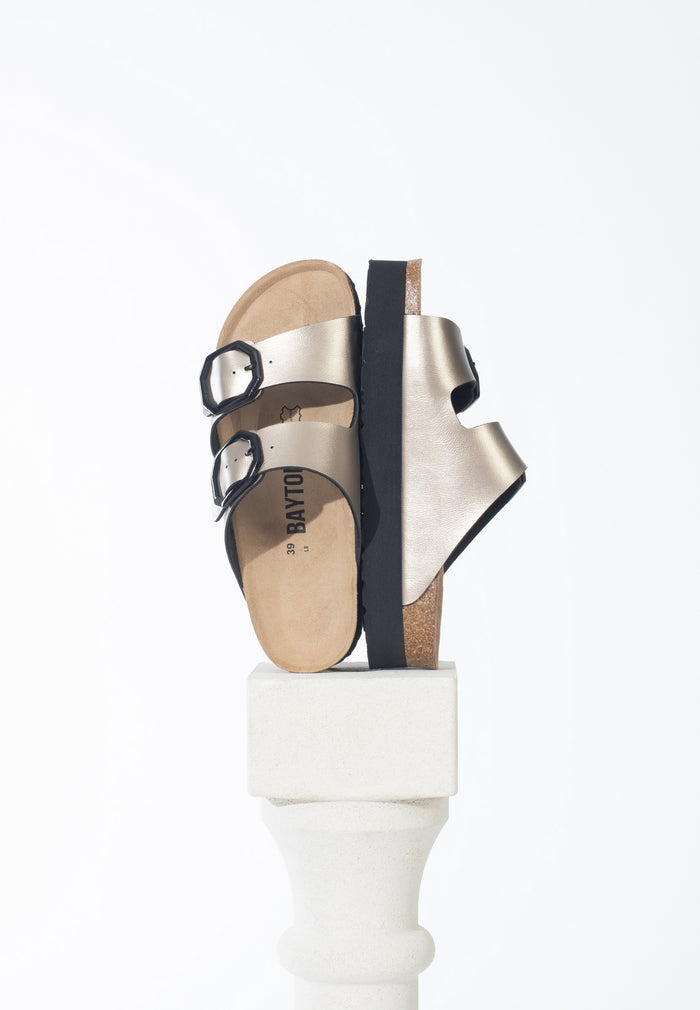 Bayton Sandales Japet Mocha à Plateforme Bayton Femme