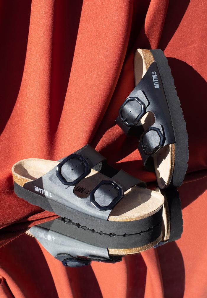 bayton Sandales Japet Noir à Plateforme Bayton femme