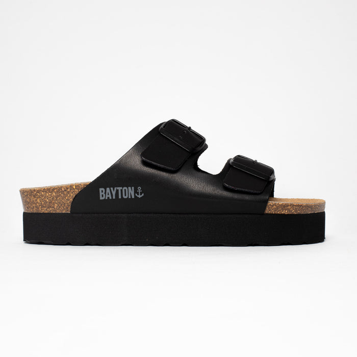 Bayton Sandales Japet Noir à Plateforme Bayton Femme