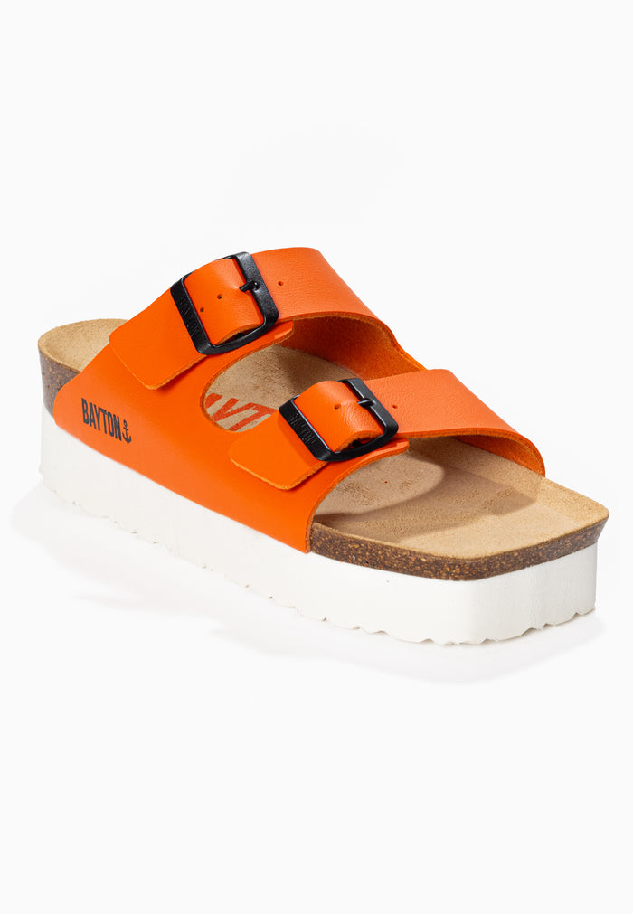 Bayton Sandales Japet Orange à Plateforme Bayton Femme